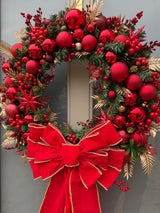 Ultra Luxury Collection extravagant red Christmas wreath