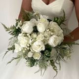 The Exquisite Large Luxury artificial Ivory Bridal Wedding bouquet collection