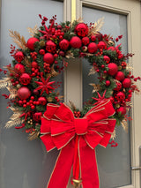 Ultra Luxury Collection extravagant red Christmas wreath