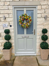 Extra large luxury summer sunflower wreath