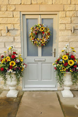 Extra large luxury summer sunflower wreath