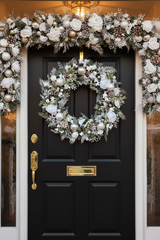 Large Luxury Winter White Snowy Christmas Wreath
