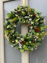 Large luxury winter wreath Christmas