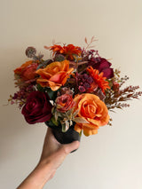 Luxury artificial Autumn grave pot
