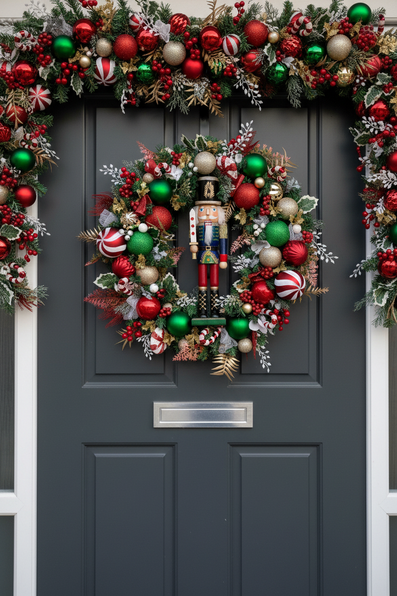 Luxury deluxe edition Christmas nutcracker wreath