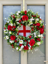 Luxury artificial England World Cup wreath year round