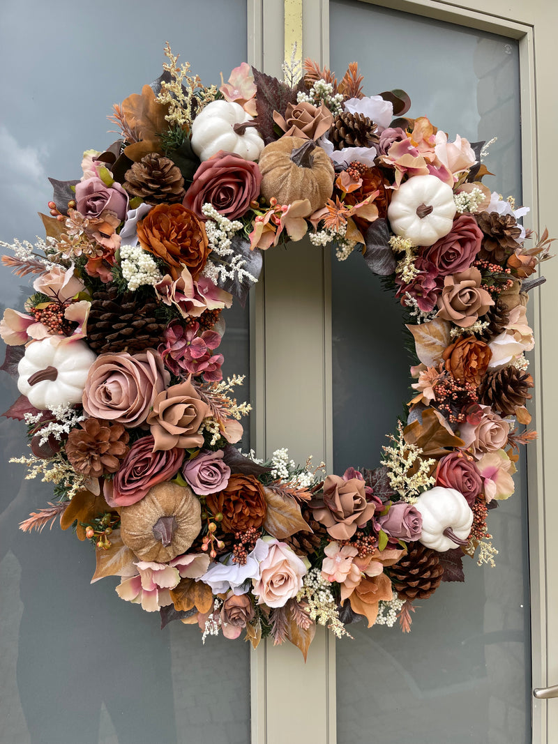New Extra Large Brown Luxury Autumn Wreath