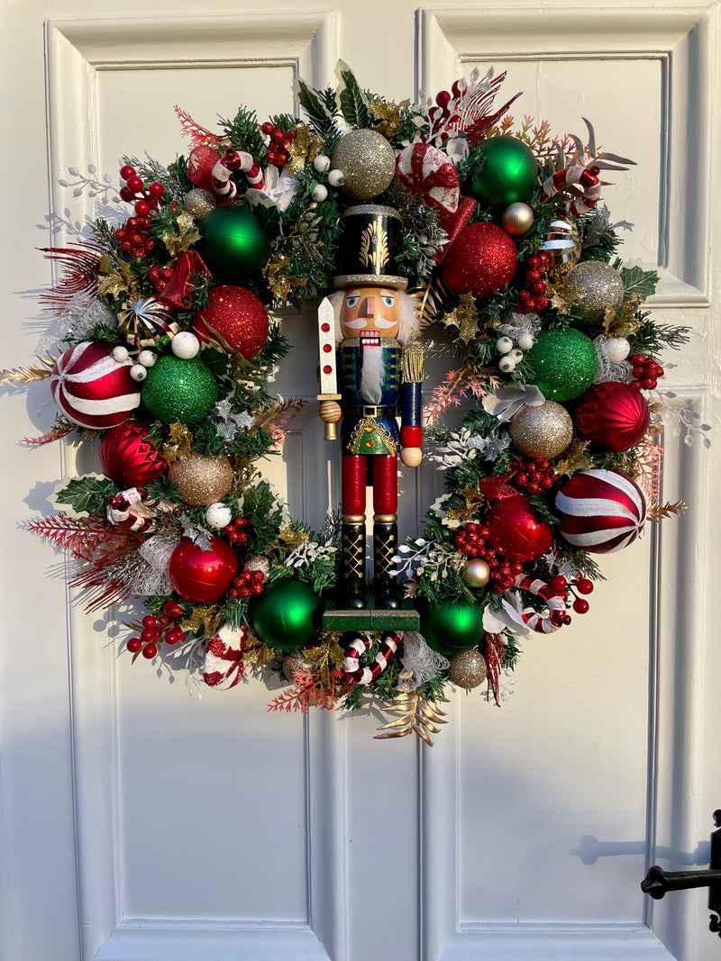 Luxury deluxe edition Christmas nutcracker wreath