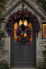 Luxury Halloween witch hat spooktacular wreath