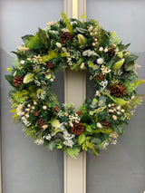 Large luxury winter wreath Christmas