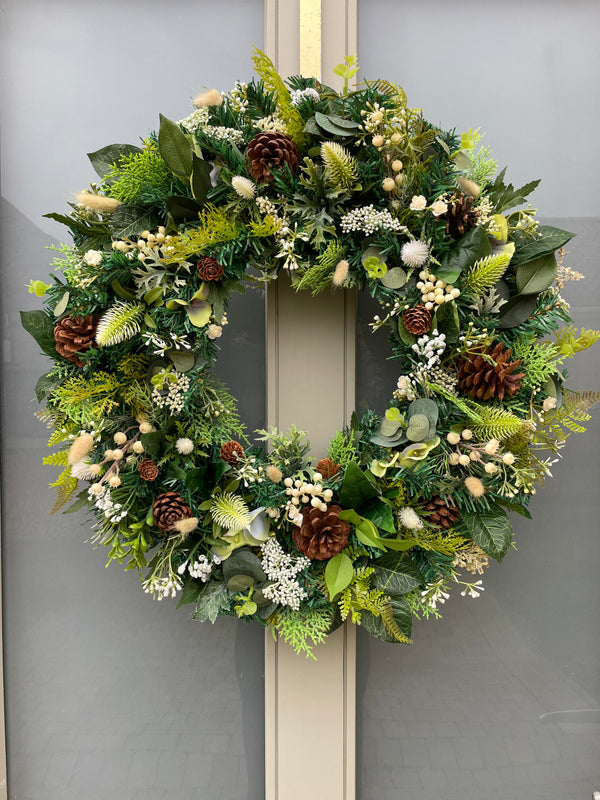 Large luxury winter wreath Christmas