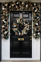 Extra large luxury black and gold Christmas wreath