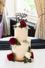 Luxury red and white artificial wedding bouquet collection
