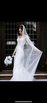 Long stem staggered velvet rose bridal wedding bouquet collection