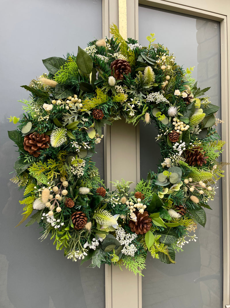 Large luxury winter wreath Christmas