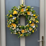 Extra large luxury yellow and white Spring wreath year round