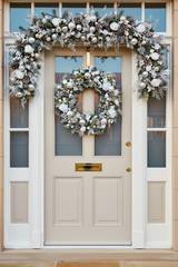 Large Luxury Winter White Snowy Christmas Wreath