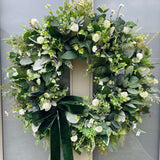 Extra large 60m artificial greenery wreath 