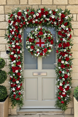 Luxury artificial England World Cup wreath year round
