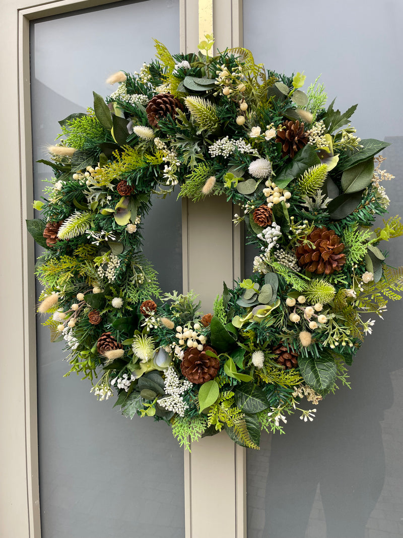 Large luxury winter wreath Christmas