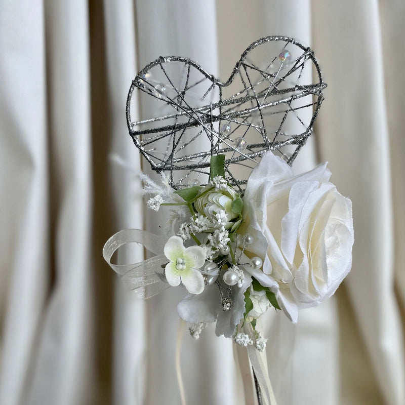 Flower girl wand for weddings, birthday and celebrations