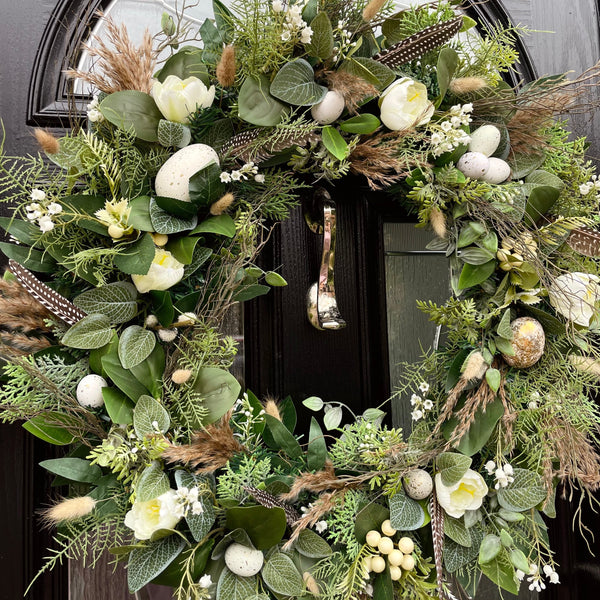 Extra large luxury artificial rustic Easter Wreath