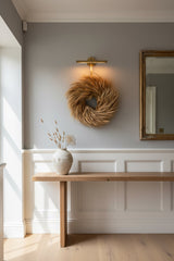 45cm dried wheat wreath year round