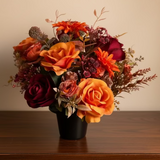 Luxury artificial Autumn grave pot