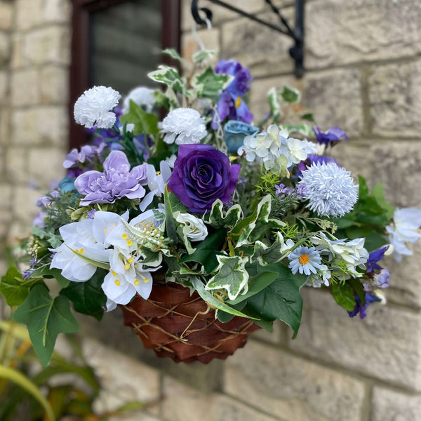 Extra large Luxury artificial customisable hanging basket