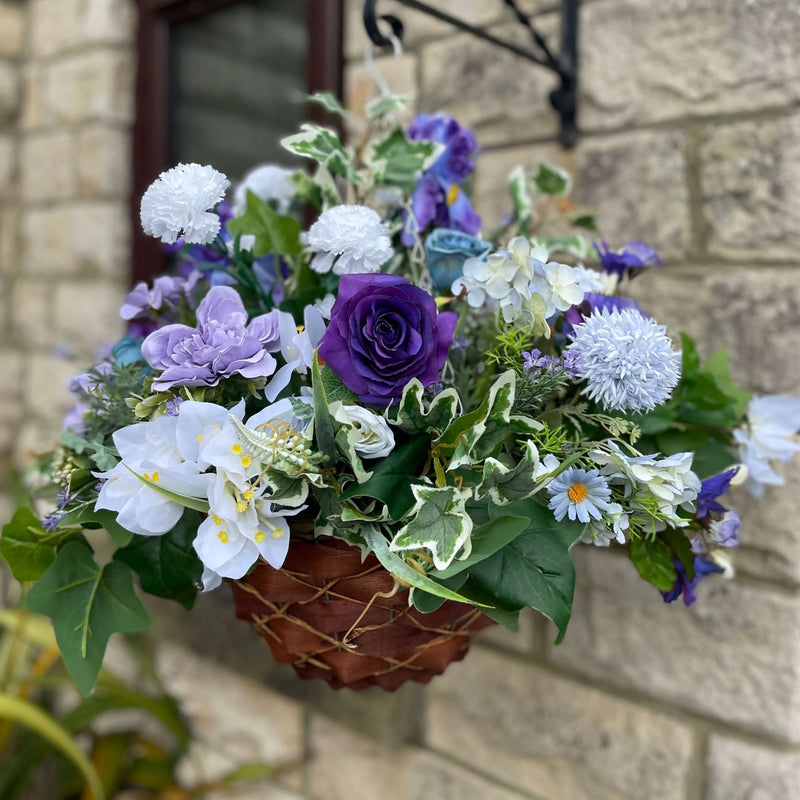 Extra large Luxury artificial customisable hanging basket