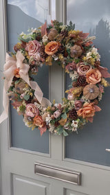Extra large luxury artificial autumn wreath