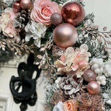 Blush, Champagne and Gold Luxury Christmas Wreath