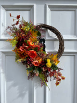 Large Luxury Autumn Half Wreath