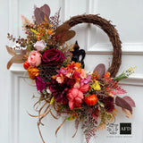 Luxury Large Autumn Wreath, Bright and Bold