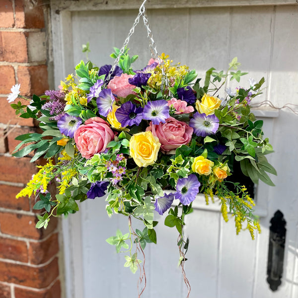 Extra large Luxury artificial customisable hanging basket