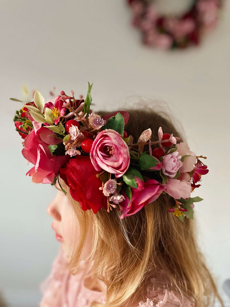 Luxury artificial customisable wedding flower crown
