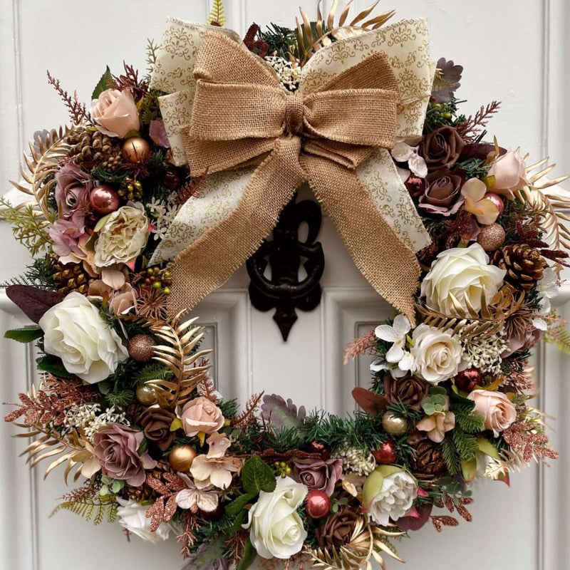 Large Luxury Woodland Winter Christmas Wreath