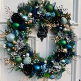 Large luxury Christmas Peacock Wreath